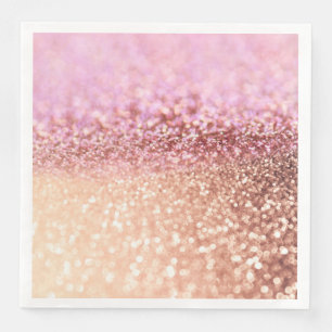 Serviette En Papier Gradient de Parties scintillant de luxe brillant r