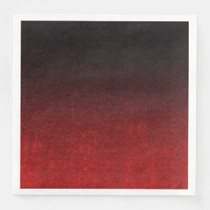 Serviette En Papier Gradient rouge et noir de Falln de parties