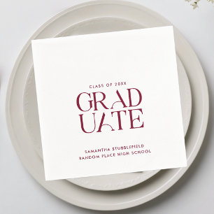 Serviette En Papier Graduation 2025 Modern Party Paper