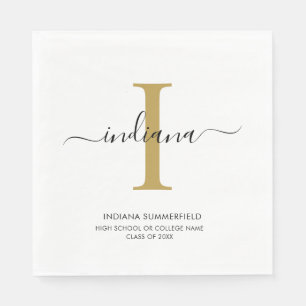 Serviette En Papier Graduation 2025 Script Graduate Party Papier