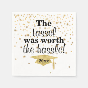 Serviette En Papier Graduation Party Tassel Worth the Hassle