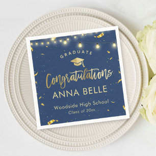Serviette En Papier Graduation personnalisée Classe sur mesure de 2025