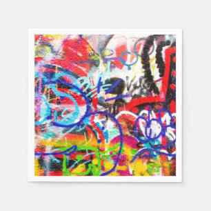 Serviette En Papier Graffiti fou