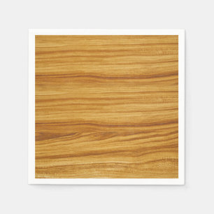 Serviette En Papier Grain de bois clair
