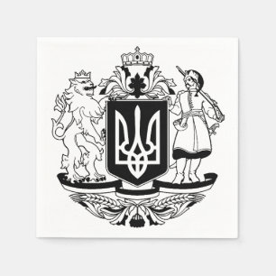 Serviette En Papier Grand blason de l'Ukraine