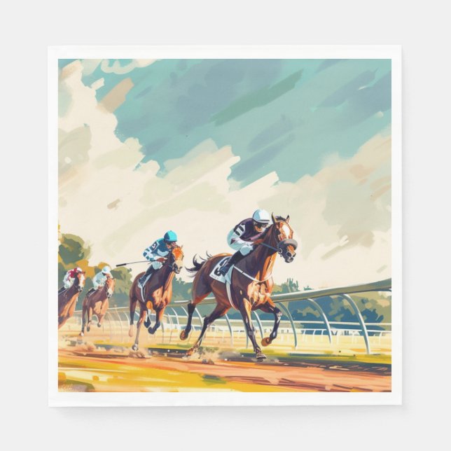 SERVIETTE EN PAPIER GRAND PAPIER DE COURSE "D" NAPKIN (Devant)