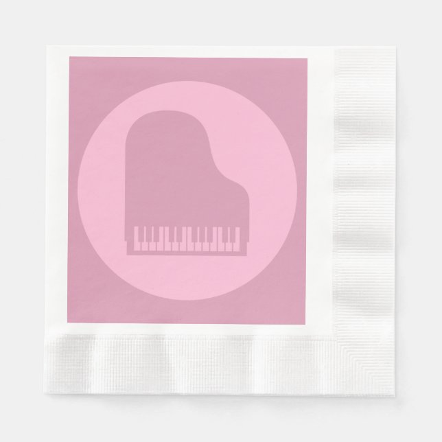 Serviette En Papier Grand Piano Musique Art COULEUR PERSONNALISÉE (Devant)