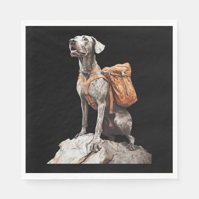 Serviette En Papier Grand Pitbull Dane (Devant)