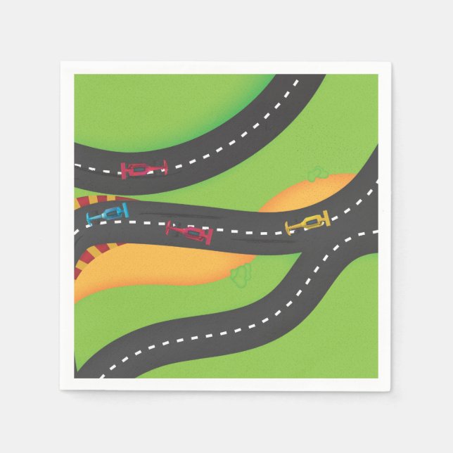Serviette En Papier Grand Prix de course automobile (Devant)
