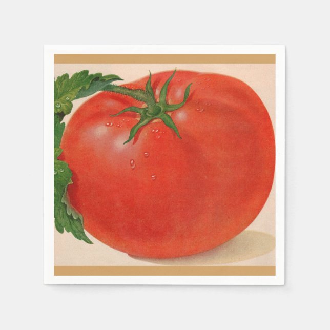 Serviette En Papier grande tomate juteuse BIG (Devant)