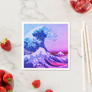 Serviette En Papier Grande vague au large de Kanagawa & Art japonais /