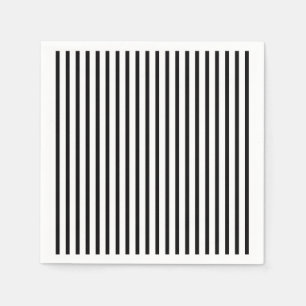 Serviette En Papier Grandes taches noires et blanches