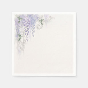 Serviette En Papier Grandeur Régence Wisteria Romantique