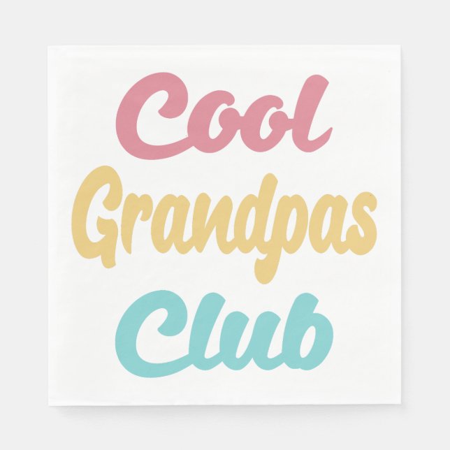 Serviette En Papier Grandpas Club II cool (Devant)