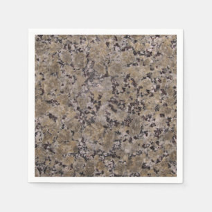 Serviette En Papier Granit noir et bronzage