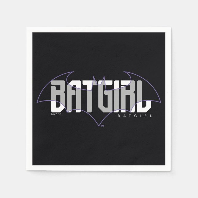 Serviette En Papier Graphique de nom haute technologie Batgirl (Devant)