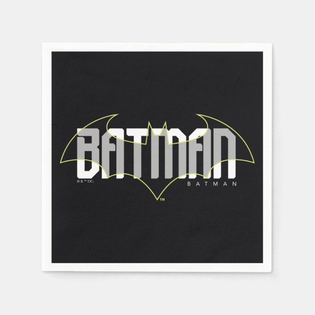 Serviette En Papier Graphique de nom haute technologie Batman (Devant)