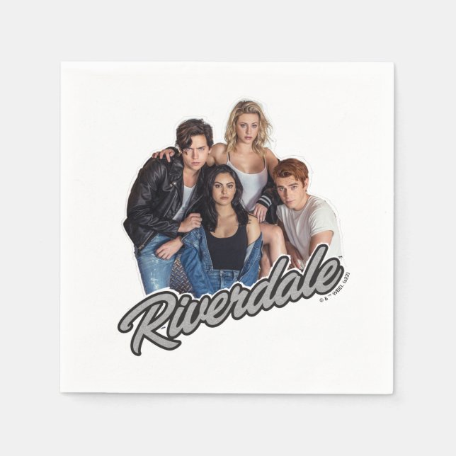 Serviette En Papier Graphique du groupe Retro Riverdale (Devant)