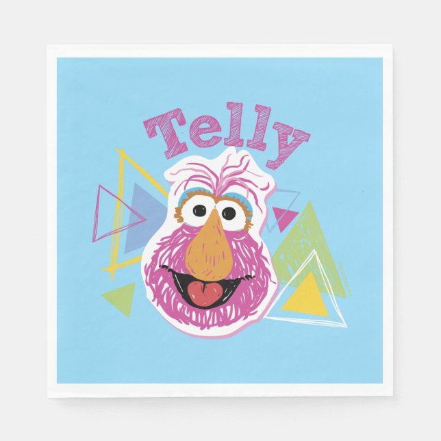 Serviette En Papier Graphisme amusant de Telly Monster (Devant)