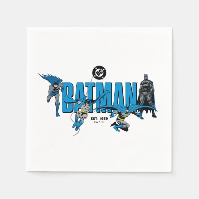 Serviette En Papier Graphisme Batman Légendes Pour Toujours (Devant)