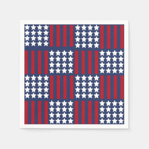 Serviette En Papier Gras American Spirit Stars & Stripes Célébration