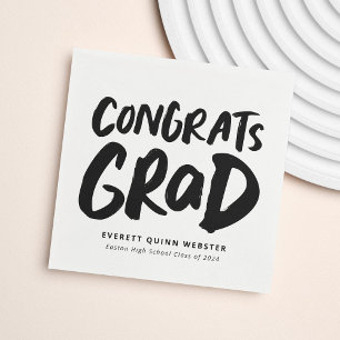 Serviette En Papier Gras moderne grats grad diplôme personnalisé
