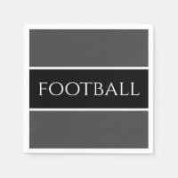 Gras Sporty gris foncé blanc noir gros football