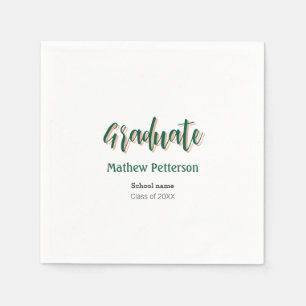 Serviette En Papier Gras type simple noir classe moderne graduation