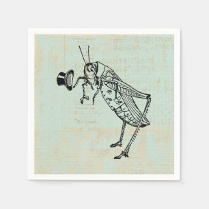 Serviette En Papier Grasshopper avec chapeau supérieur
