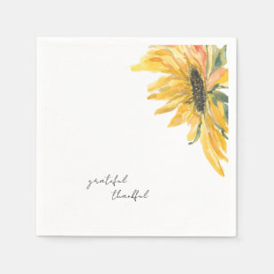 Serviette En Papier Grateful Sunflower Cocktail