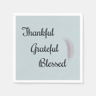 Serviette En Papier Gratuit Grateful Angel Feather Dusty Bleu