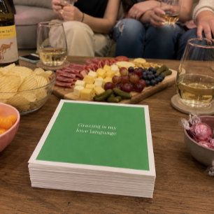 Serviette En Papier 'Grazing Is My Love Language' Amusant Approuvé par