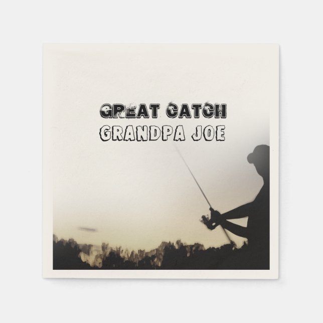 Serviette En Papier Great Catch (Devant)