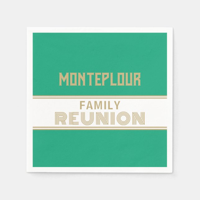 Serviette En Papier Great Look! Classic, family reunion (Devant)