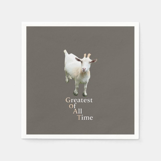 Serviette En Papier Greatest of all time Goat (Devant)