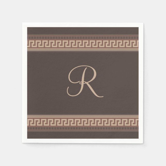 Serviette En Papier Greek Key (Devant)