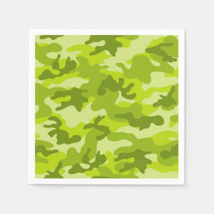 Serviette En Papier Green Camo Adventure Amusement Coloré Sports Boot