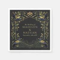 Green Enchanted Gothique Corbeau Mariage Floral