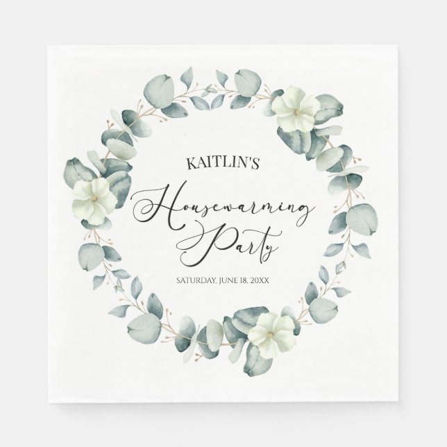 Serviette En Papier Green Eucalyptus (Devant)