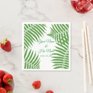 Serviette En Papier Green Ferns Thunder_Cove