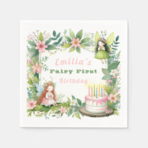 Green Pastel Fairy Premier anniversaire -