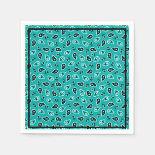 Serviette En Papier Green Rodeo Bandana Imprimer Anniversaire