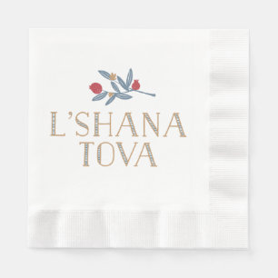 Serviette En Papier Grenade florale