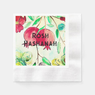 Serviette En Papier Grenade Rosh Hashanah Fruit Shana Tova
