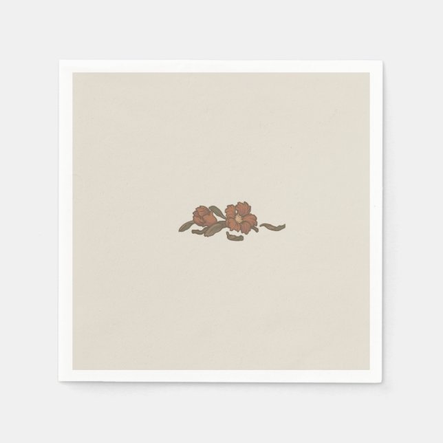 Serviette En Papier Grenade vintage (Devant)