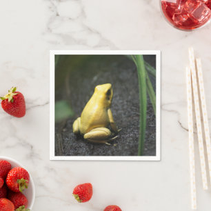 Serviette En Papier Grenouille jaune