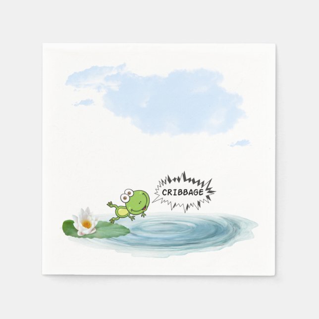 Serviette En Papier Grenouille-poubelle (Devant)