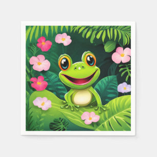 Serviette En Papier Grenouille sauvage de la forêt tropicale