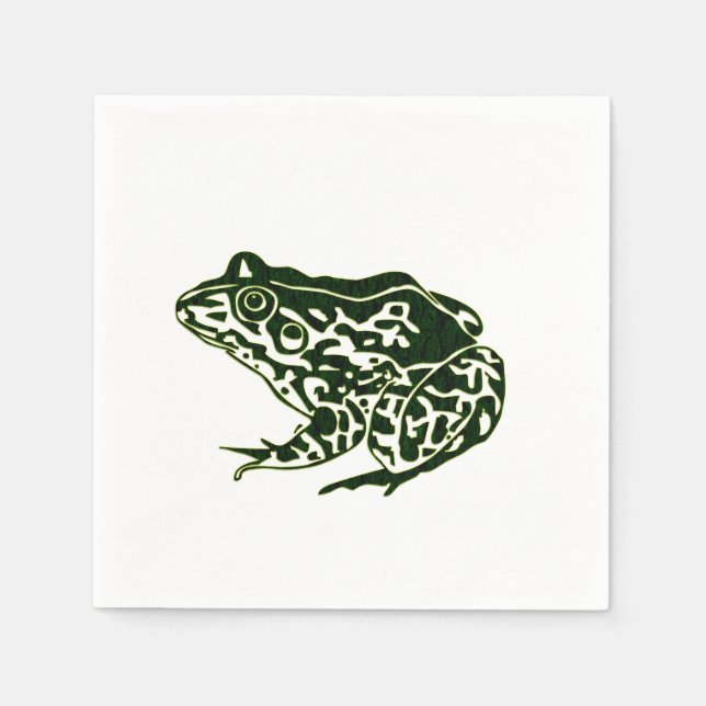 Serviette En Papier Grenouille verte (Devant)