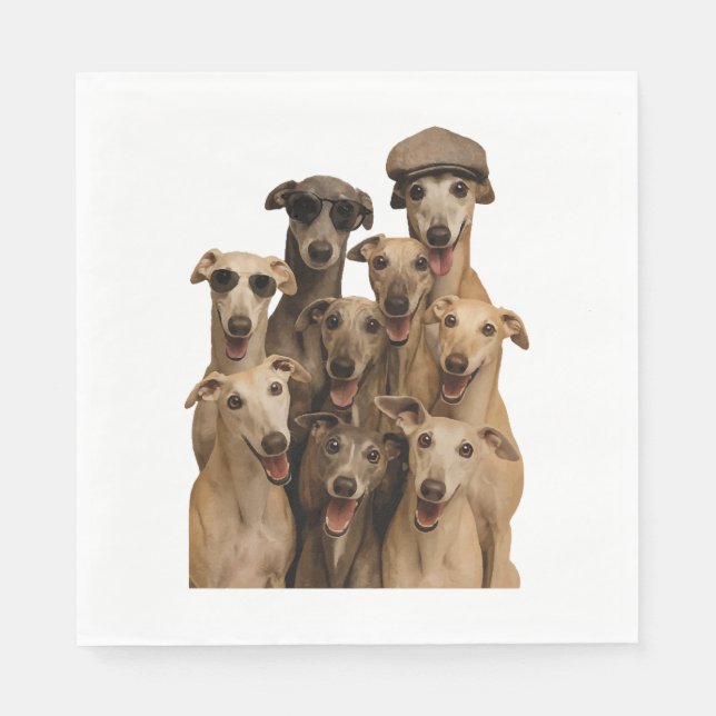 Serviette En Papier Greyhound (Devant)